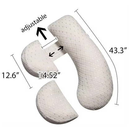 Skanto | ComfyMama U-Shaped Pregnancy Pillow – Full Body Support & Washable Cover