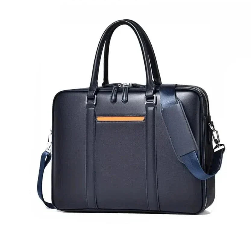Skanto | Manhattan Leather Business Laptop Document Crossbody Handbag
