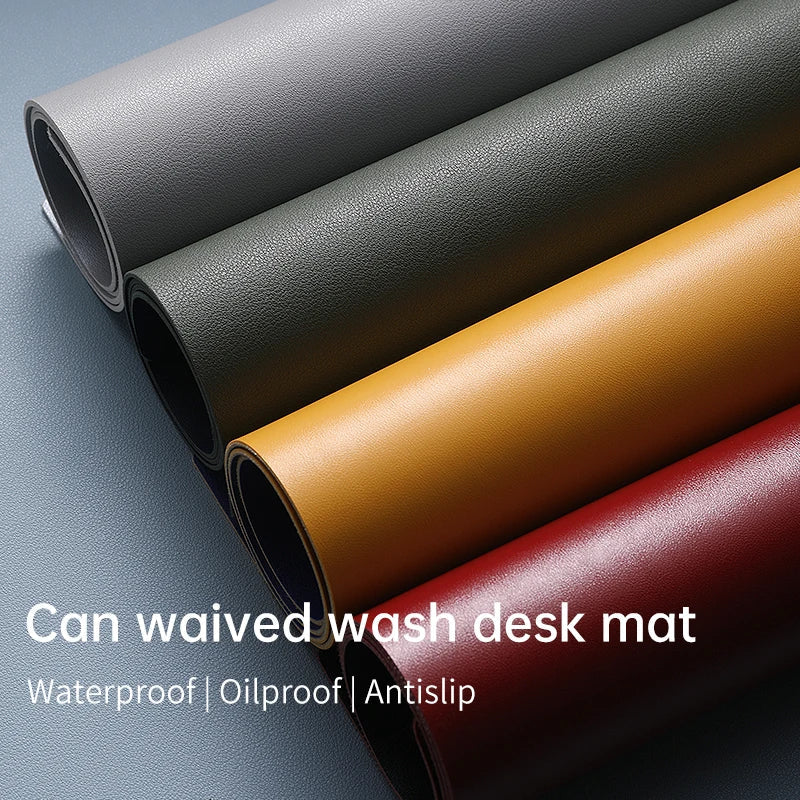 Skanto | Large Waterproof PU Leather Gaming Mouse Pad & Desk Mat