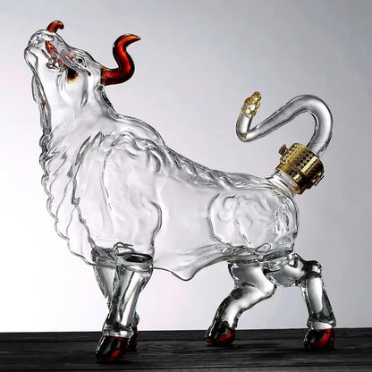 BowLift | Artistic Bull Glass Decanter
