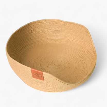 Kalsten | Handwoven Bamboo Pet Bed with Soft Cushion – Luna Nest