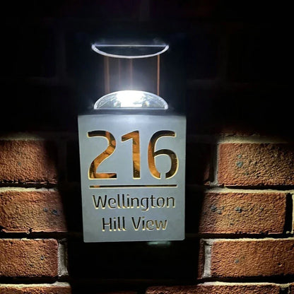 Skanto | Solar House Address Sign Light