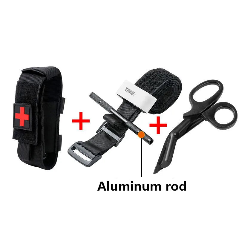 Skanto | Military Tactical First Aid Rotary Pressure CAT Aluminum Rod Tourniquet - Essential Hiking, Camping, Survival Gear for Molle Rescue