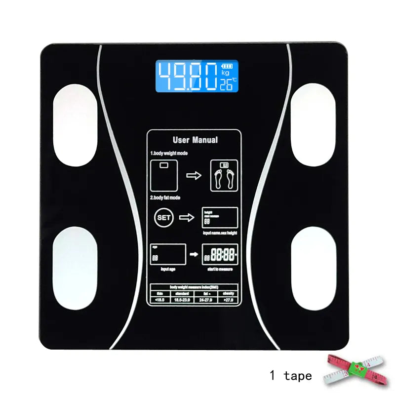 Skanto | Smart Bluetooth Body Composition Scale: Wireless Digital Bathroom Scale Analyzer with Smartphone App