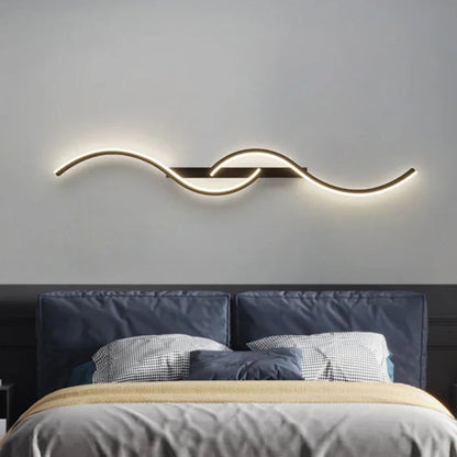 BowLift | LumiStripes | Modern LED Wall Lamp | Minimalist Wall Lamp in Stripe Design | Indoor Lighting for Bedroom & Living Room