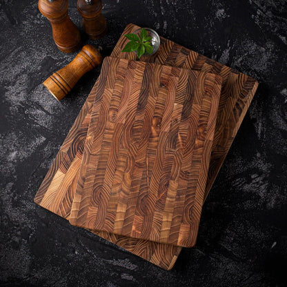 Skanto | Premium Wood Butcher Block - End Grain Cutting Board for Kitchen & Professional Chefs