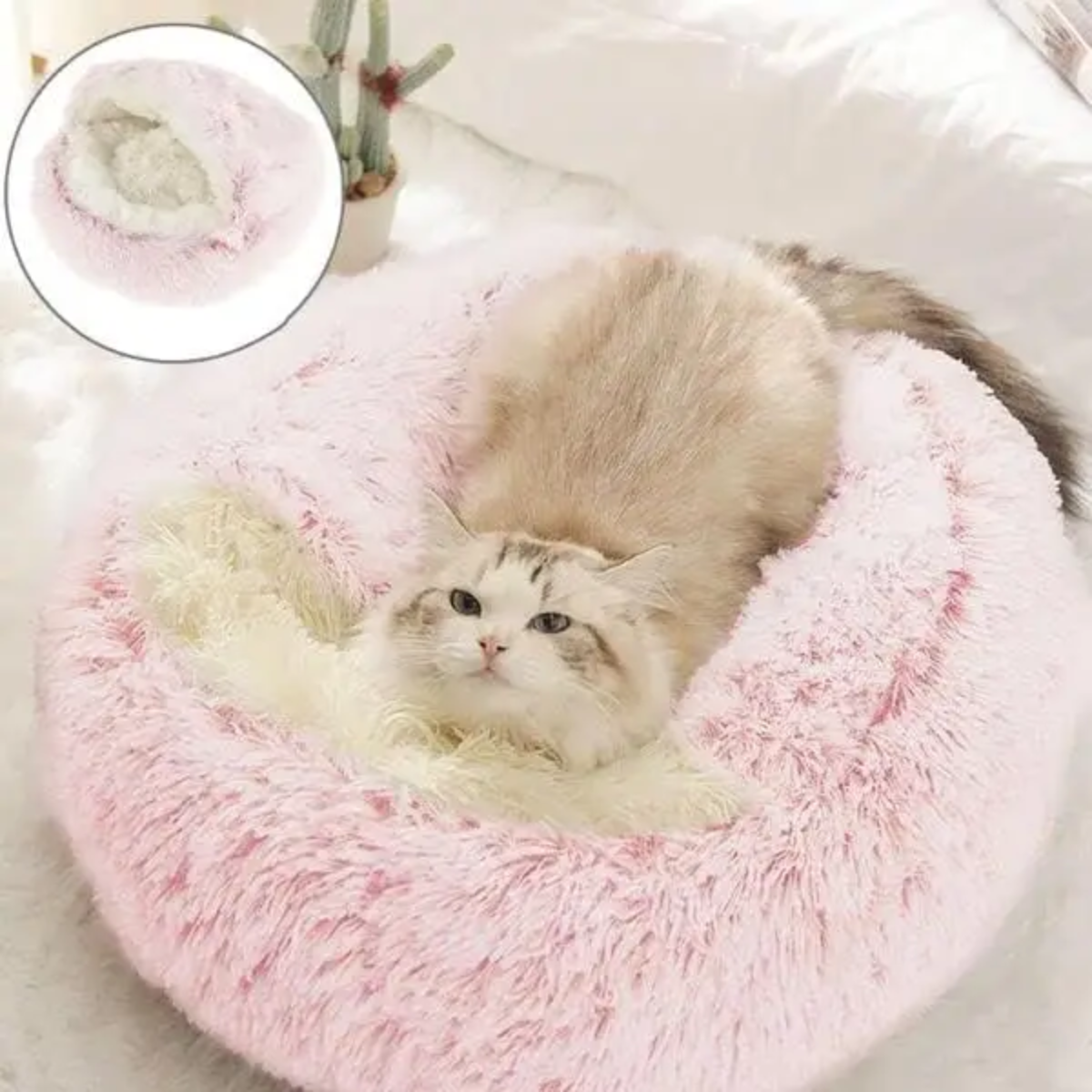 Skanto | Cozy Cave Pet Bed | Calming and Comfortable Dog Bed for Deep Relaxation