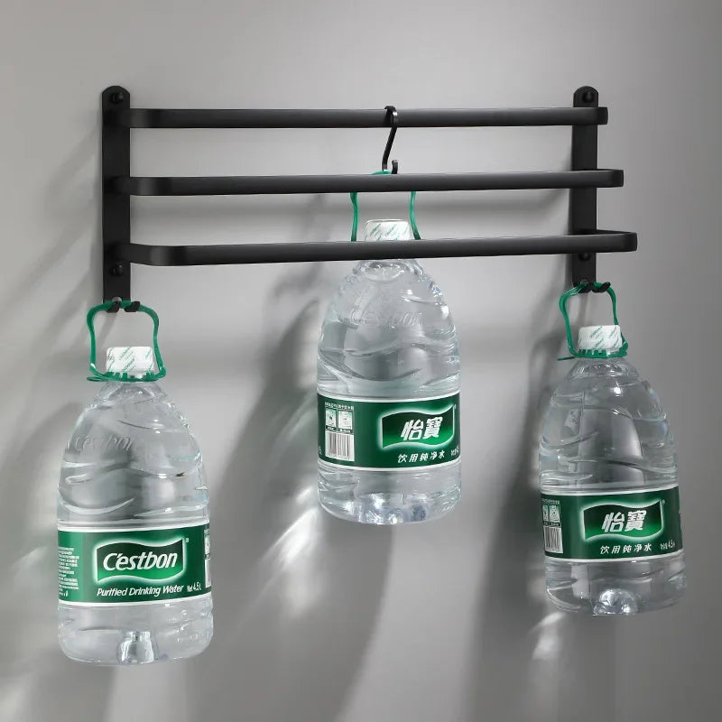 Skanto Towel Holder - Black Aluminum | Screw Mount Skanto