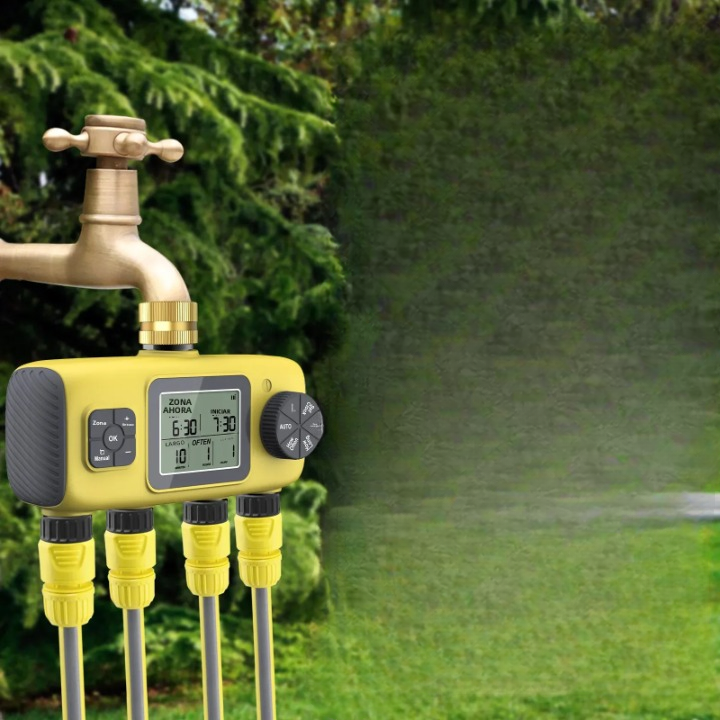 HydroVista - 4-Zone Digital Water System with LCD Screen and IPX7 Waterproof Smart Valve System Bowlift