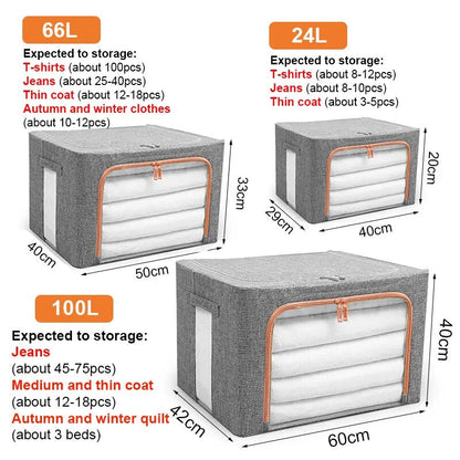 Foldable Storage Space-Saving Large Organizer Box | Brehn