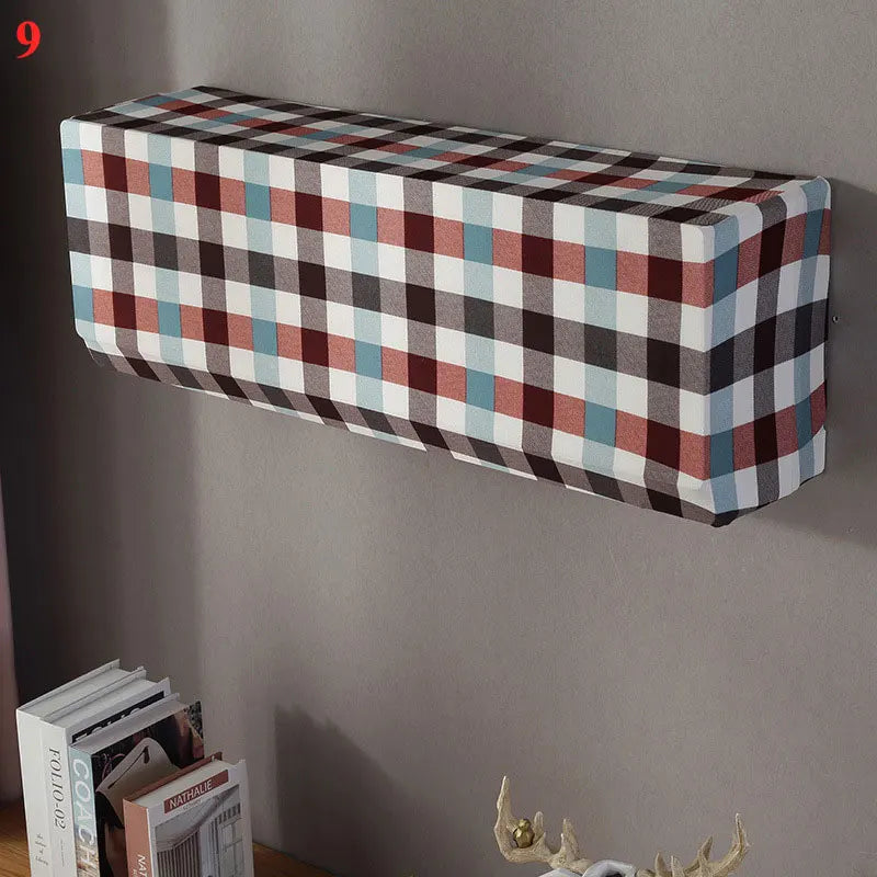 Skanto | Polar Fleece Air Conditioner Cover: Wall-Mounted Dustproof Protection, Easy-Clean Polyester AC Cover for Home Use
