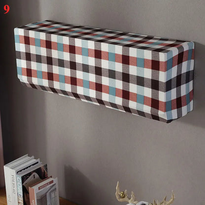 Skanto | Polar Fleece Air Conditioner Cover: Wall-Mounted Dustproof Protection, Easy-Clean Polyester AC Cover for Home Use