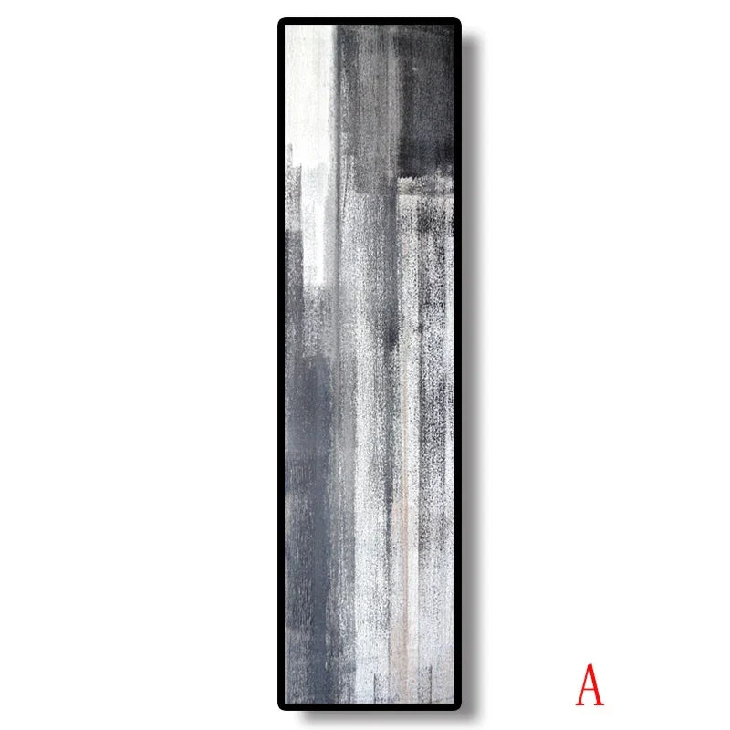 Urban Gray Abstract Wall Art Fine Art Canvas Prints Vertical Horizontal Format Pictures For Modern Living Room Bedroom Home Office Decor | Bowlift