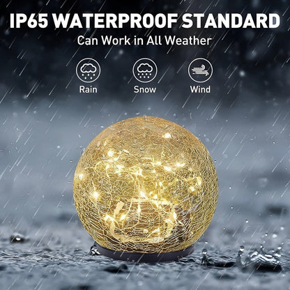 BowLift | Lumora Solar Garden Light | Warm White LED Light | Automatic & IP65 Waterproof | Broken Glass Design