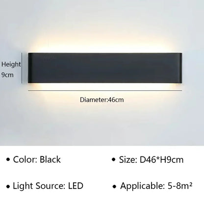 BowLift | LumiEra Modern LED Wall Lamp | Stylish Design | Warm White Light for Bedroom, Hallway & Bathroom