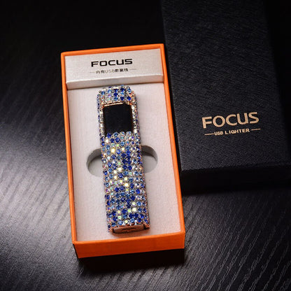 Brehn | Sparkle Stone Rhinestone Rechargeable Portable Lighter