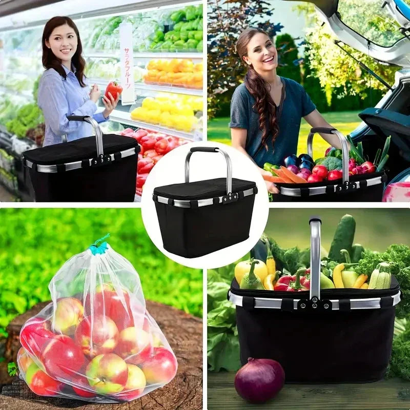 Insulated folding basket for picnic | Bowlift