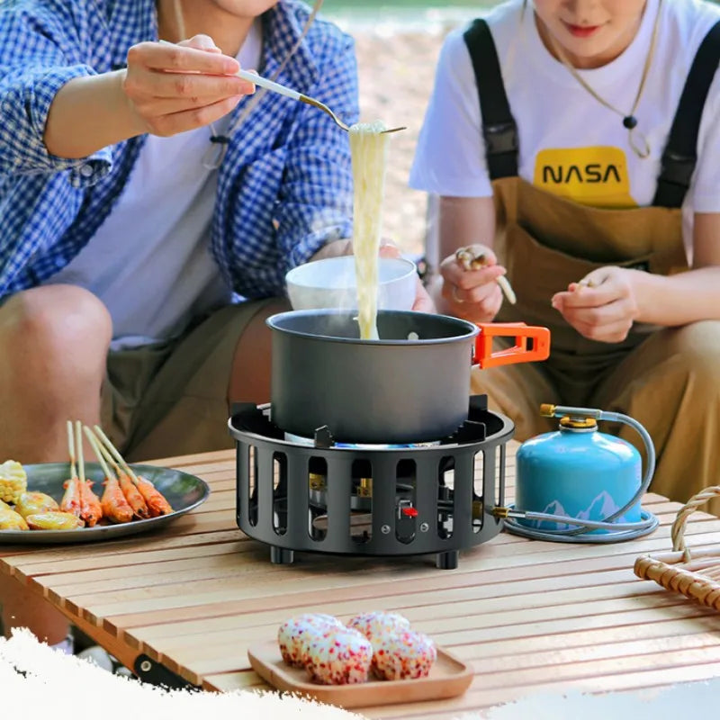 Skanto | 7-Burner Portable Camping Gas Stove with Electronic Ignition - Kael