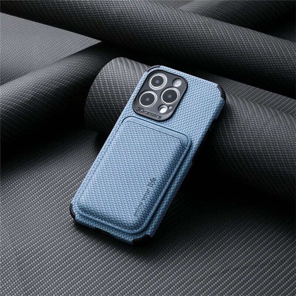 MagSafe Wallet Case with Carbon Fiber Protection