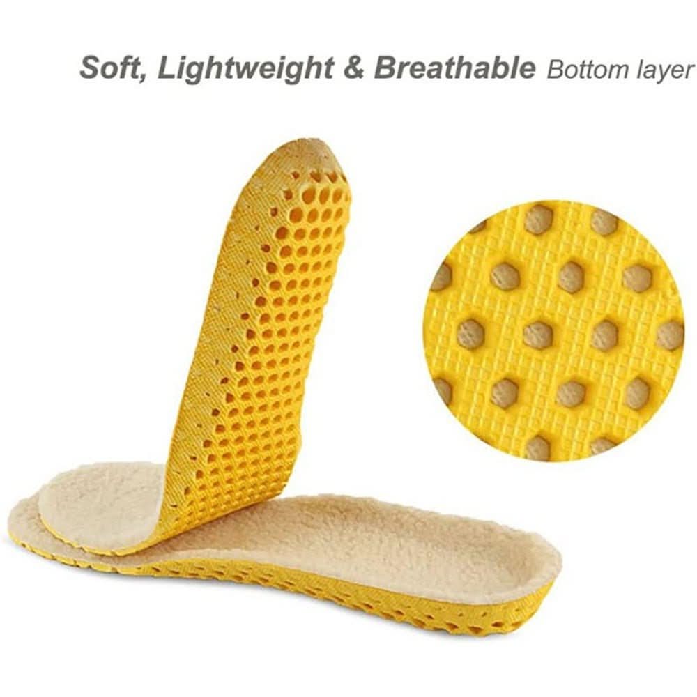 Insole for barefoot shoes with cushioning and breathability