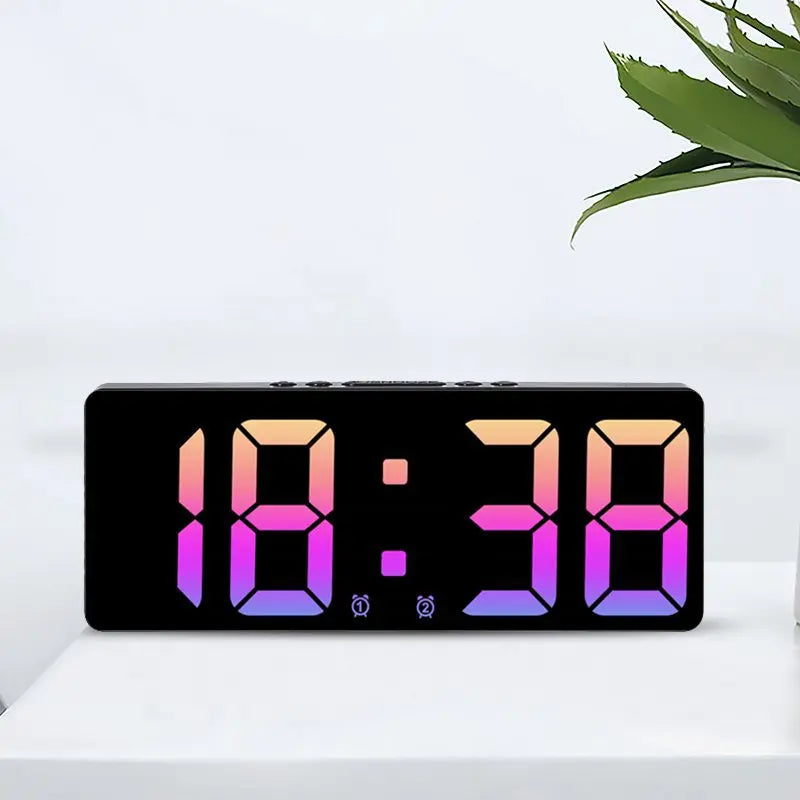Sandsberg LED Alarm Clock with Voice Control | Silent Night Mode | Modern Design