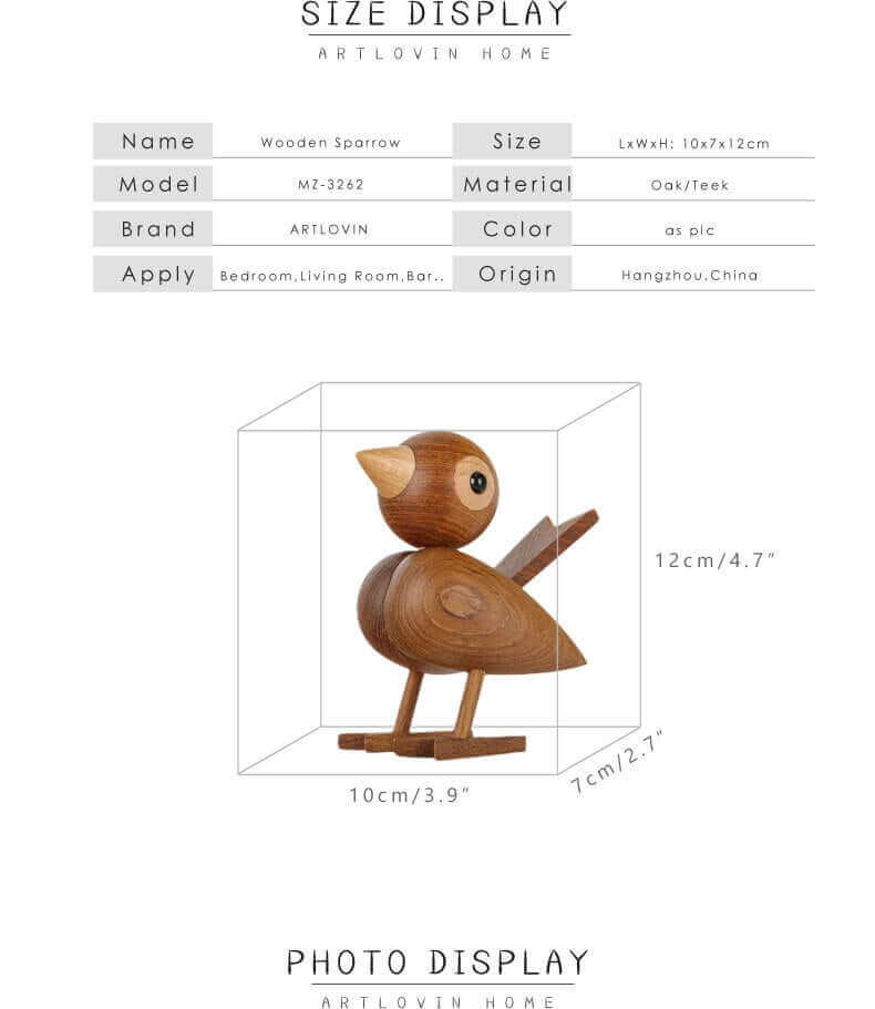 Skanto | A Little Bird Told Me, Nordic Wood Ornament