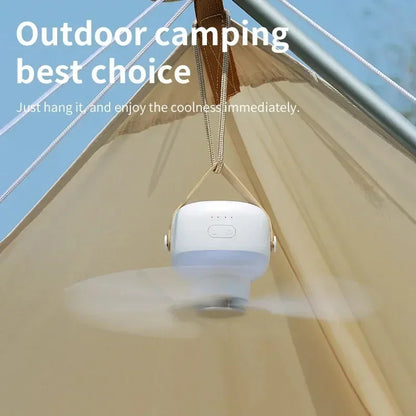 BowLift | CampiBreeze Mobile Ceiling Fan | 3600/7200 mAh Battery | LED & Remote Control | Quiet & Hangable
