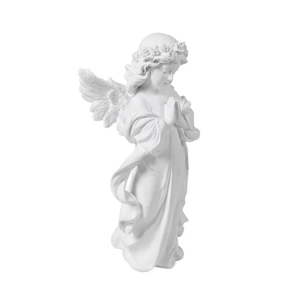Skanto Decor - Artistic Resin Angel Figurine for Store Sculpture Modern Art