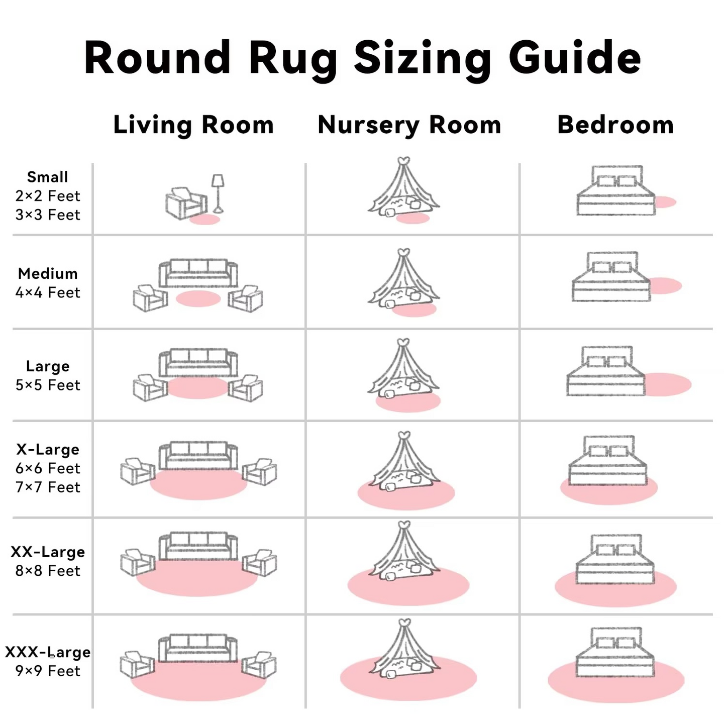 Frendorf | Round Shag Rug 150 cm