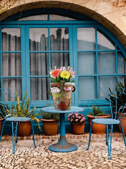 Skanto | Colorful Face Flower Pot – Creative Decoration for Home and Garden