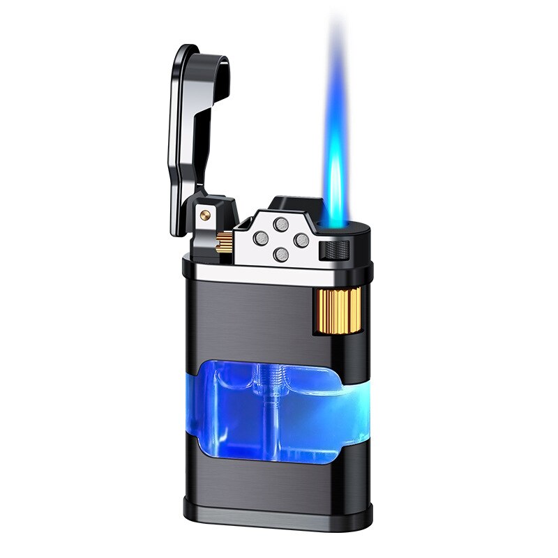 Blue Flame Metal Windproof Gas Lighter | Bowlift