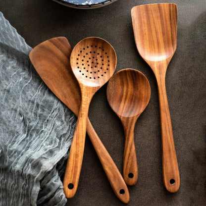 EcoWood – Luxurious wooden cookware set with Karnz storage bucket