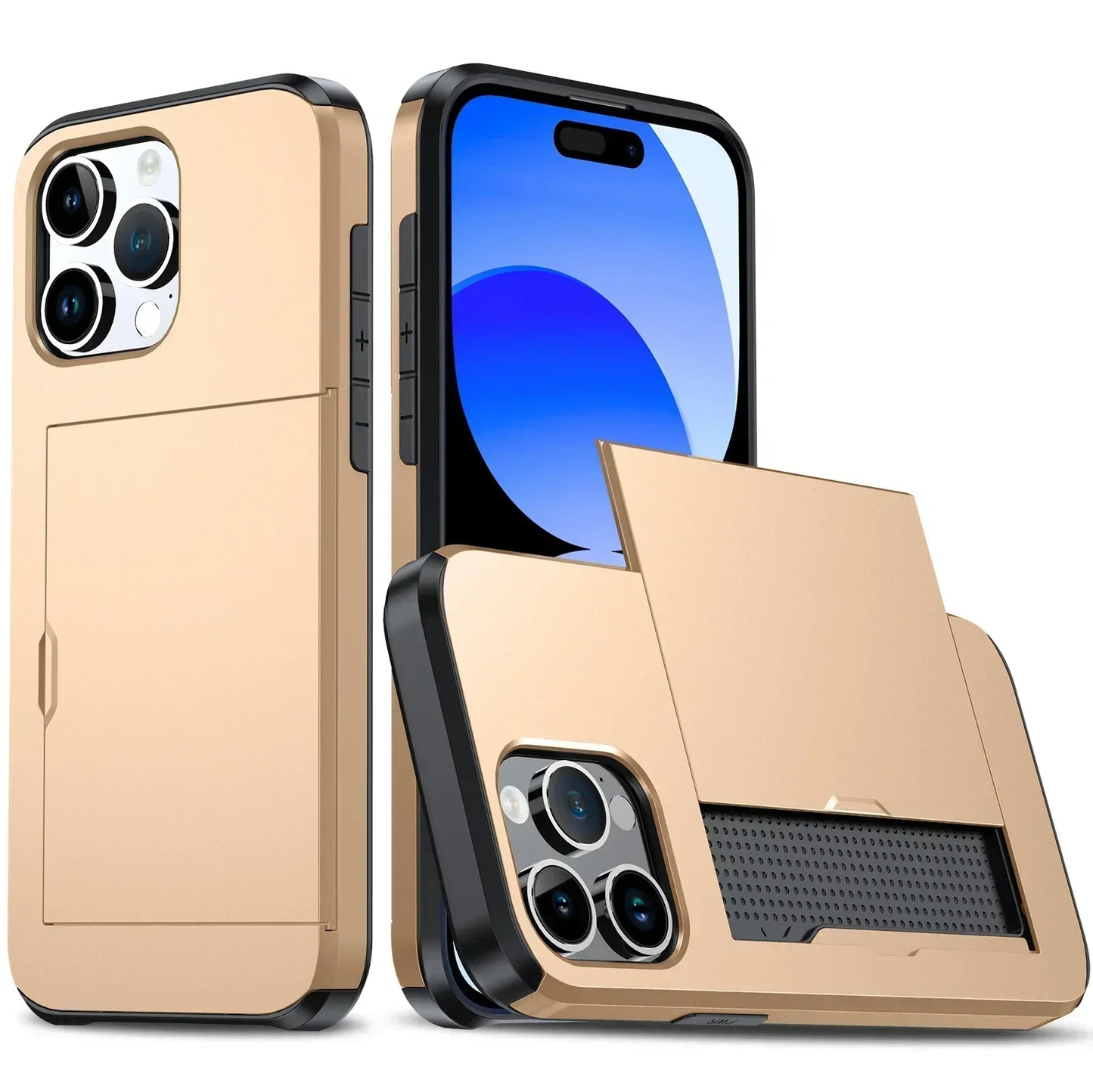 Skanto | LuxShield iPhone Case with Card Pocket | Slim Design | Card Storage | Protection and Style