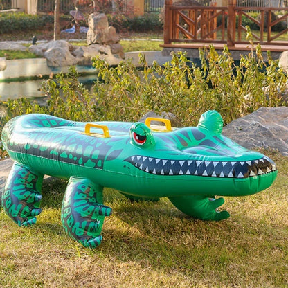Skanto | Floatoro Inflatable Crocodile Swimming Toy for Kids & Adults | Pool Toy for Beach, Pool & Summer Party | Durable PVC Water Mattress