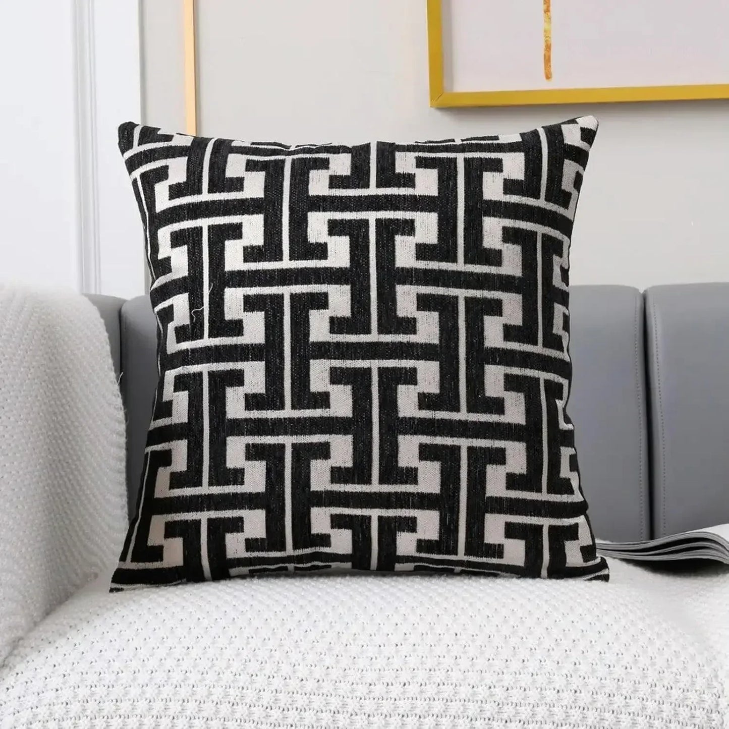 Skanto | Embroidered Pillow Cover for Sofa and Living Room