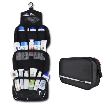 BowLift | Hanging Toiletry Bag NOMERA TravelHang | With Hooks & Compartments | Waterproof & Foldable | For Women & Men