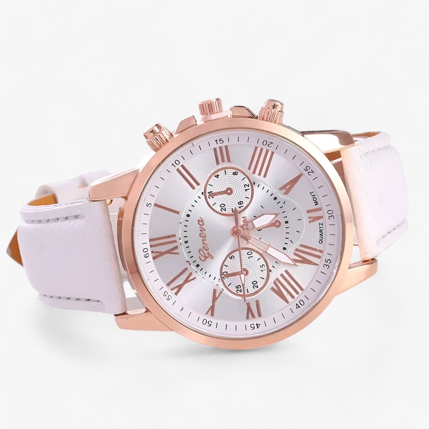 Kalsten | Camille Womens Waterproof Leather Strap Watch 42mm