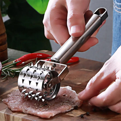 Flavora Marinade Injector | With 2 Needles & Cleaning Brush | For liquid & viscous marinades | Stainless Steel & Silicone