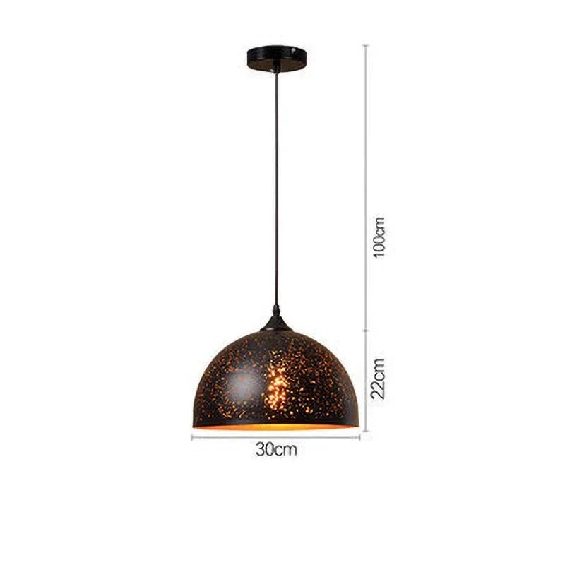 Skanto | Vintage Iron Pendant Lamp in Scandinavian Retro Loft Style