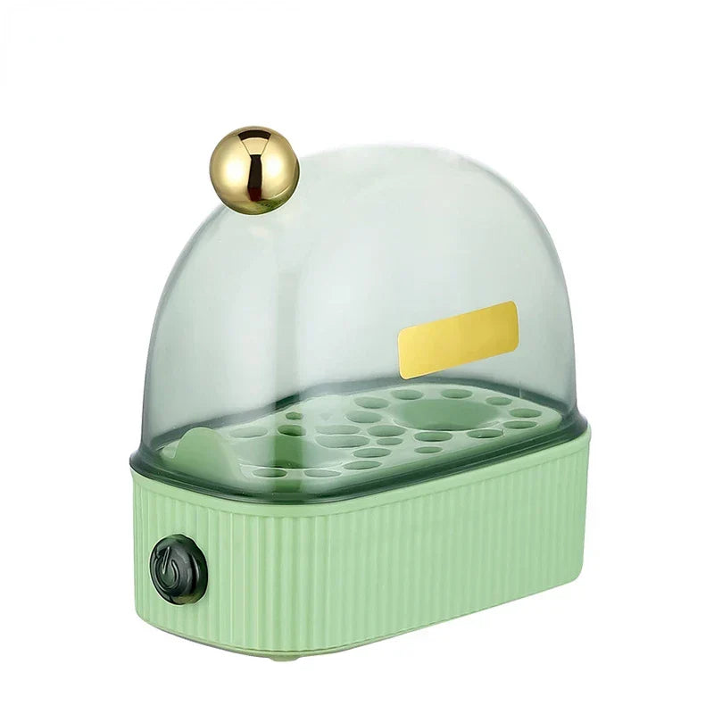 Skanto | 120W 220V Electric Egg Cooker & Egg Poacher - Automatic Mini Breakfast Maker for 2 Eggs, Portable Steamer