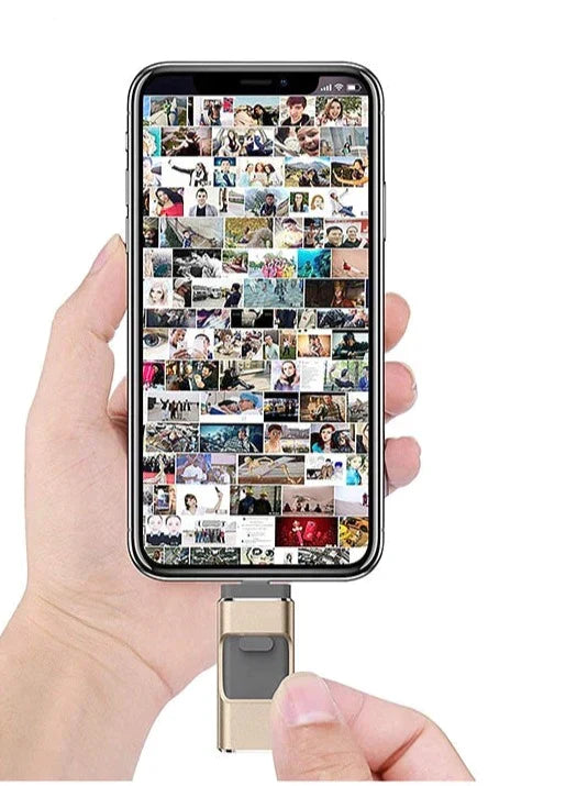 Skanto | DataFlex 4-in-1 Flash Drive – USB Storage for Phone, Tablet, and PC