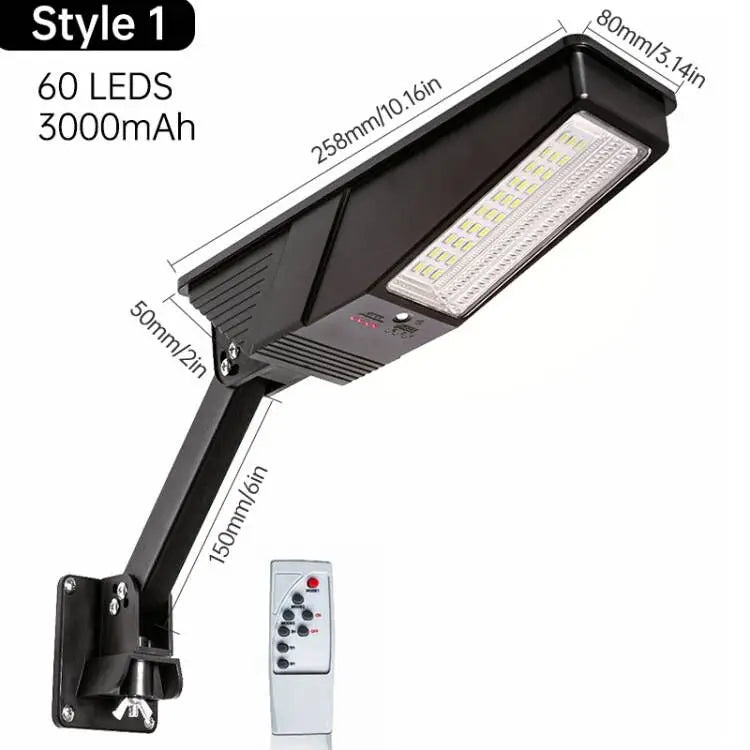 BowLift | Heliotrax Solar Street Lamp with Remote Control | 138 LEDs | 3 Light Modes | IP65 Waterproof | For Garden, Driveway & Yard