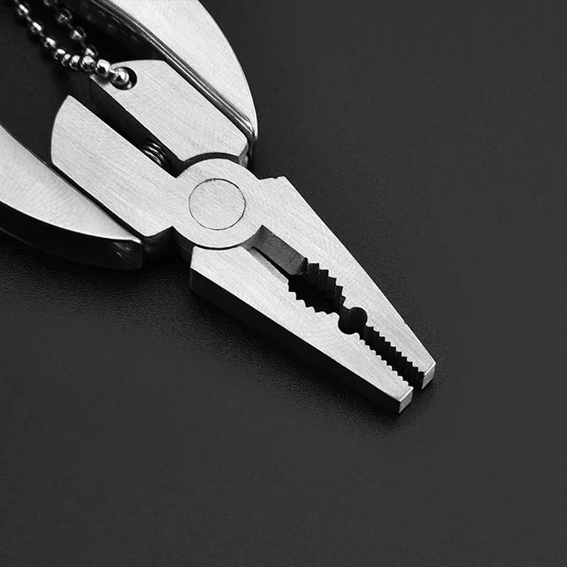 BowLift | Mini-Multitool TrekMate | Folding Pliers with Knife | Keychain Format | Outdoor & Camping