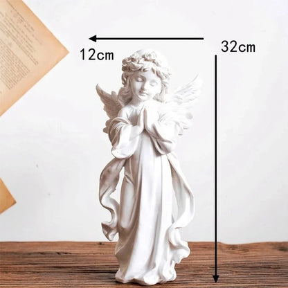 Skanto Decor - Artistic Resin Angel Figurine for Store Sculpture Modern Art