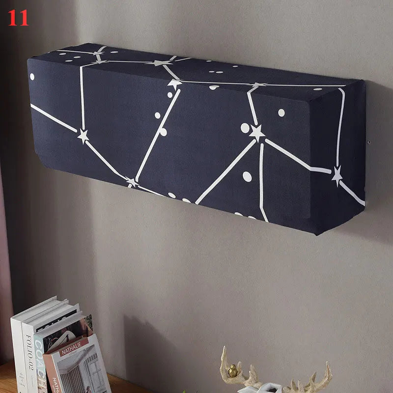 Skanto | Polar Fleece Air Conditioner Cover: Wall-Mounted Dustproof Protection, Easy-Clean Polyester AC Cover for Home Use