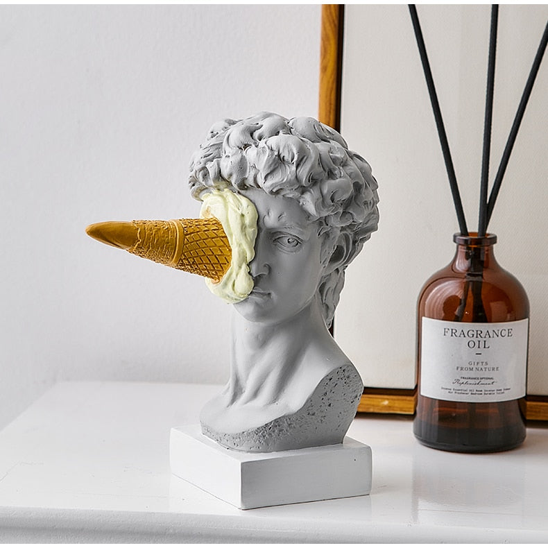Frendorf | David Figurine with Ice Cream Home Decoration Sculpture
