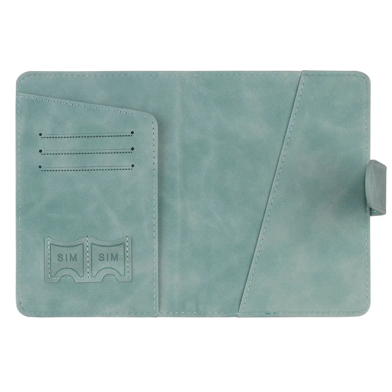Skanto | Travello Passport Holder | RFID Protection | Genuine Leather Look | For Women and Men
