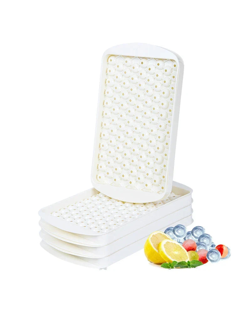 Skanto | Mini Ice Cube Tray | 104 Holes Round Ice Ball Mold | Small Crushed for Cooling Bar Cocktail Whiskey Drink | Coffee Juice Kitchen Tool