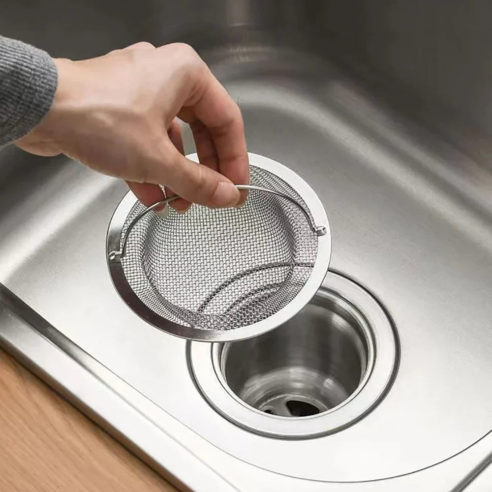 Brehn | Sink Strainer DrainGuard Inox | Stainless Steel Drain Strainer for Kitchen & Bathroom | Catches Food Scraps & Hair | Rust-free & Durable
