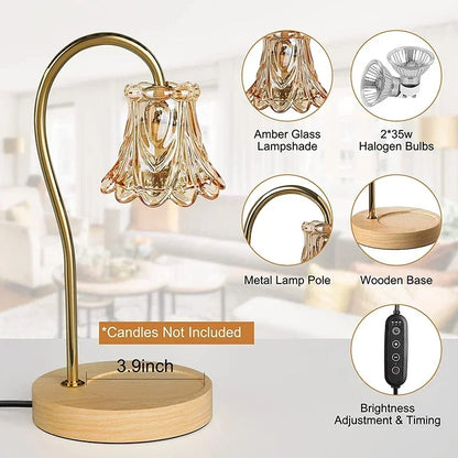 Skanto | Flower-Shaped Warm Audience Candle Warmer Lamp
